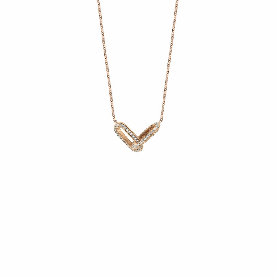 Necklaces Lizzie Mandler | Pave Linked Necklace