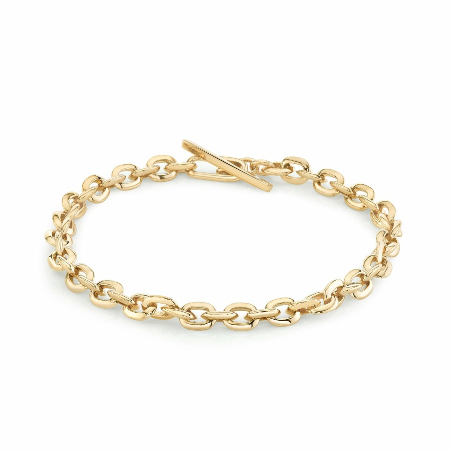 Bracelets Lizzie Mandler | Xs Knife Edge Oval Link Bracelet