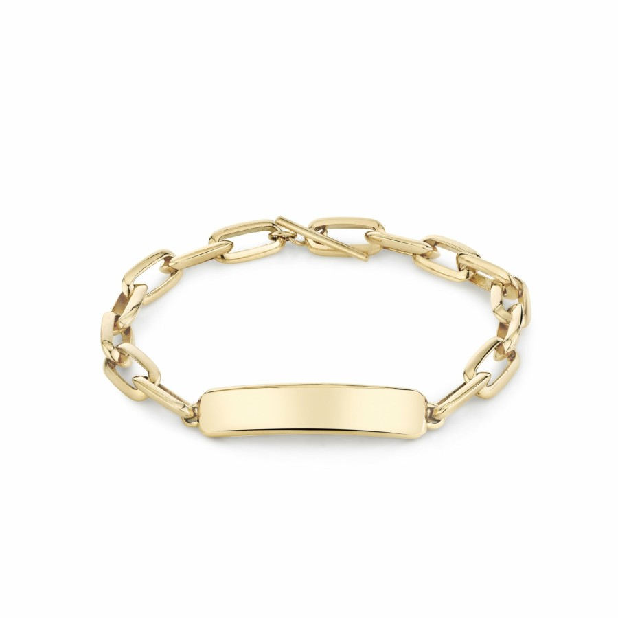 Bracelets Lizzie Mandler | Large Link Chubby Id Bracelet