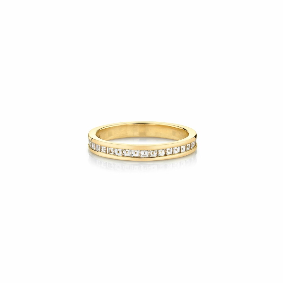 Ready To Ship Lizzie Mandler | Carre Eternity Band Yellow Gold