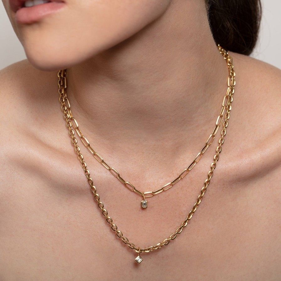 Necklaces Lizzie Mandler | Xs Knife Edge Link Necklace