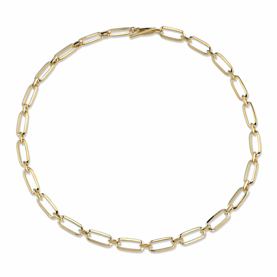 Necklaces Lizzie Mandler | Flat Link Knife Edge Choker