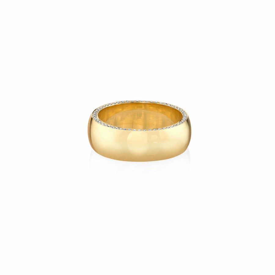 Ready To Ship Lizzie Mandler | Othello Cigar Band Ring Yellow Gold