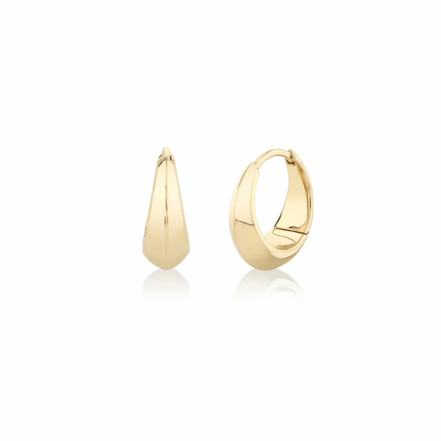 Earrings Lizzie Mandler | Medium Crescent Hoop