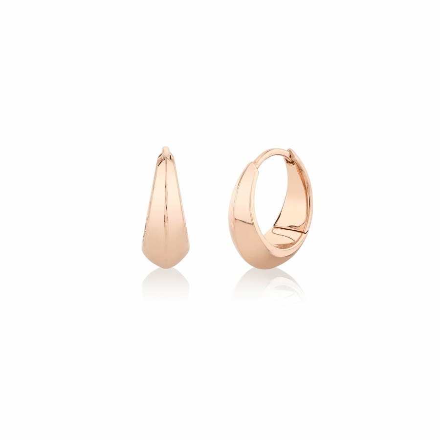 Earrings Lizzie Mandler | Medium Crescent Hoop