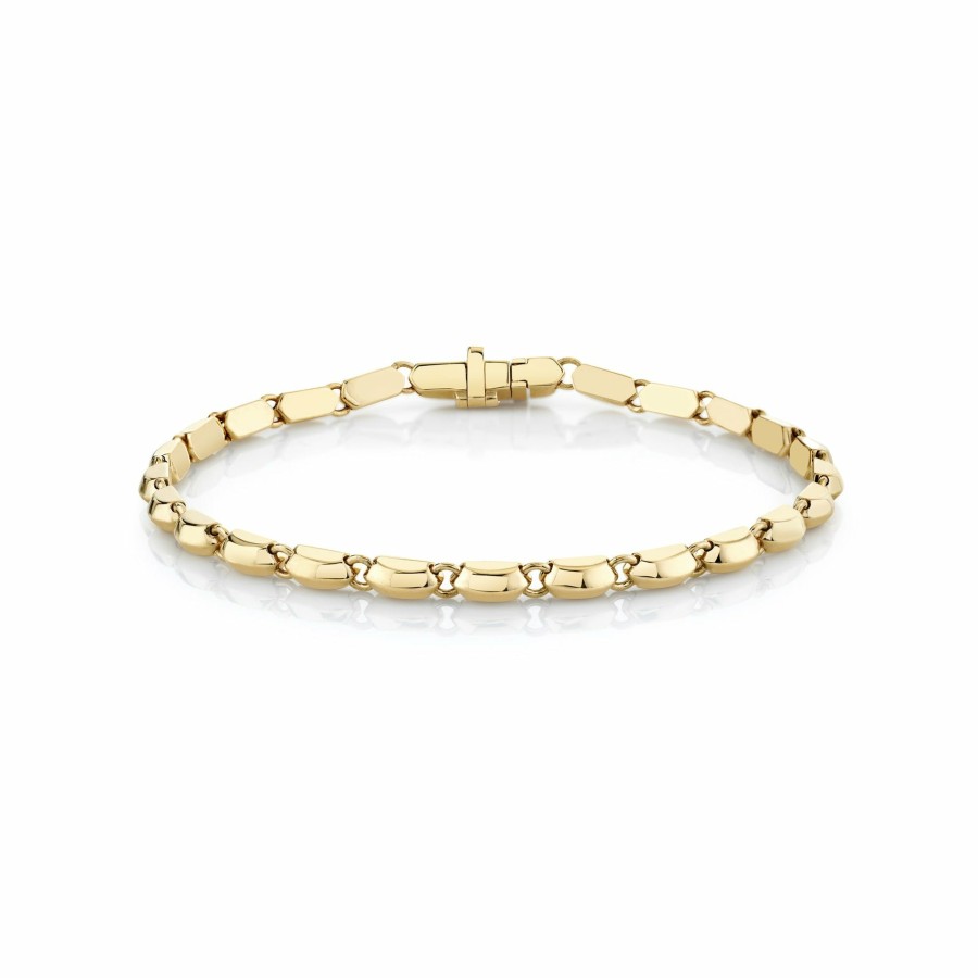 Ready To Ship Lizzie Mandler | Single Row Cleo Bracelet Yellow Gold