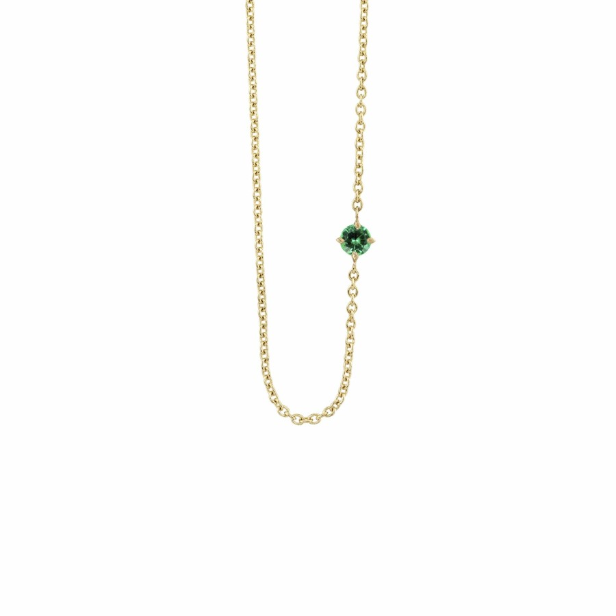 Necklaces Lizzie Mandler | Emerald Floating Necklace