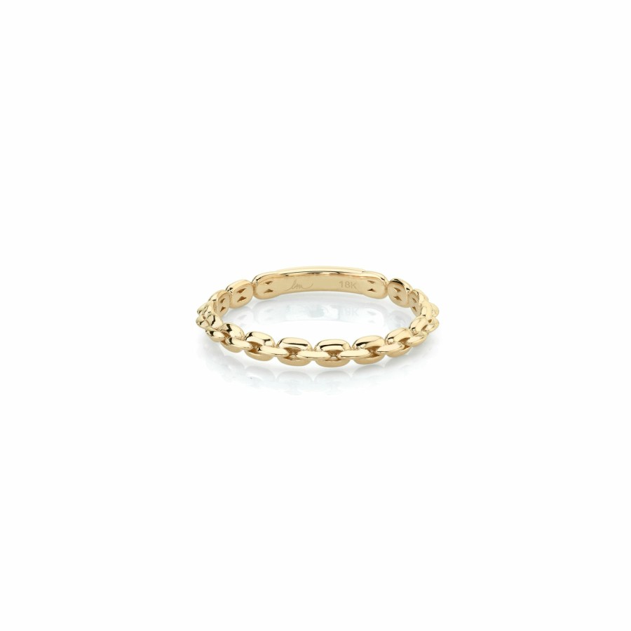 Rings Lizzie Mandler | Mini Knife Edge Chain Ring