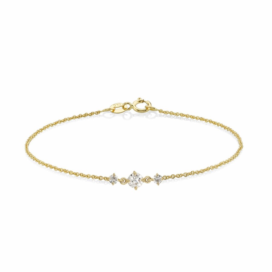 Bracelets Lizzie Mandler | Mini Eclat Diamond Cable Bracelet