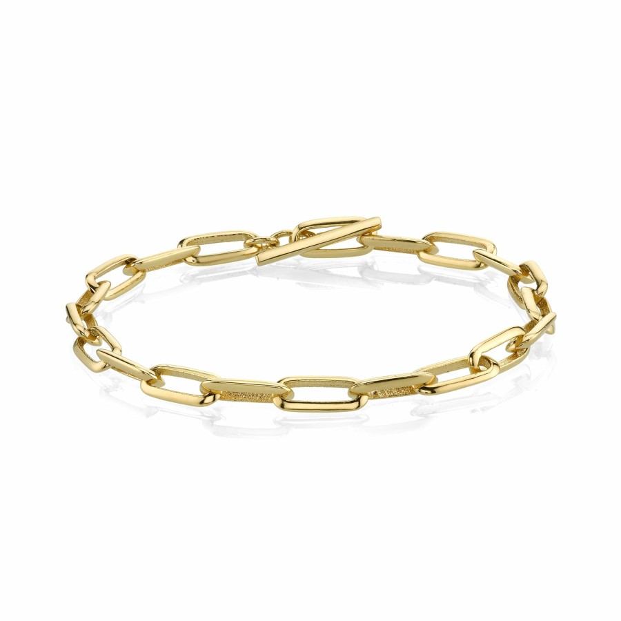 Bracelets Lizzie Mandler | Knife Edge Oval Link Chain Bracelet