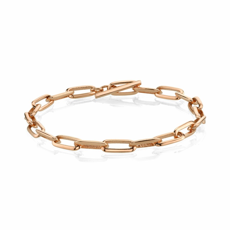 Bracelets Lizzie Mandler | Knife Edge Oval Link Chain Bracelet