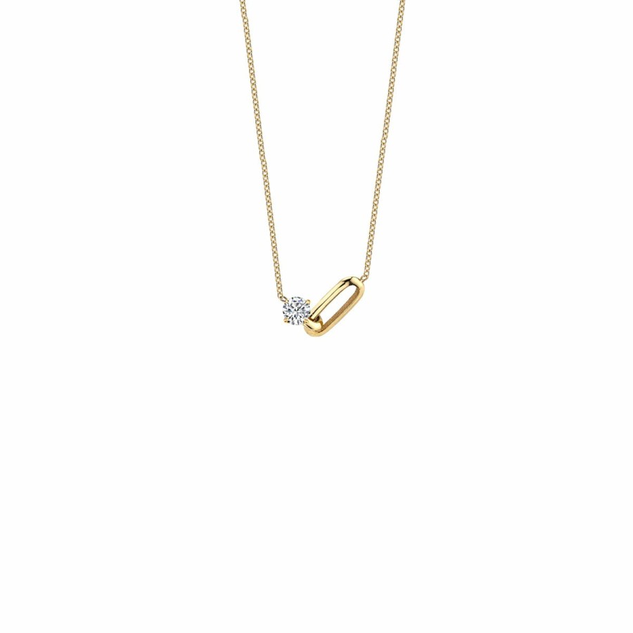 Necklaces Lizzie Mandler | Og Link And Diamond Necklace