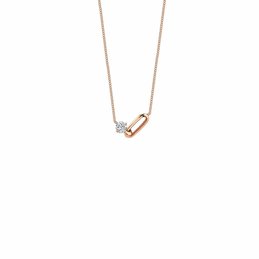 Necklaces Lizzie Mandler | Og Link And Diamond Necklace