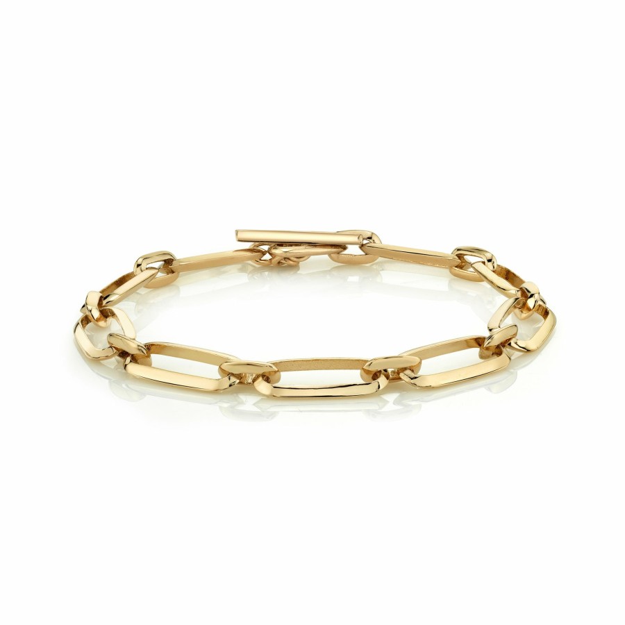 Bracelets Lizzie Mandler | Knife Edge Flat Link Bracelet