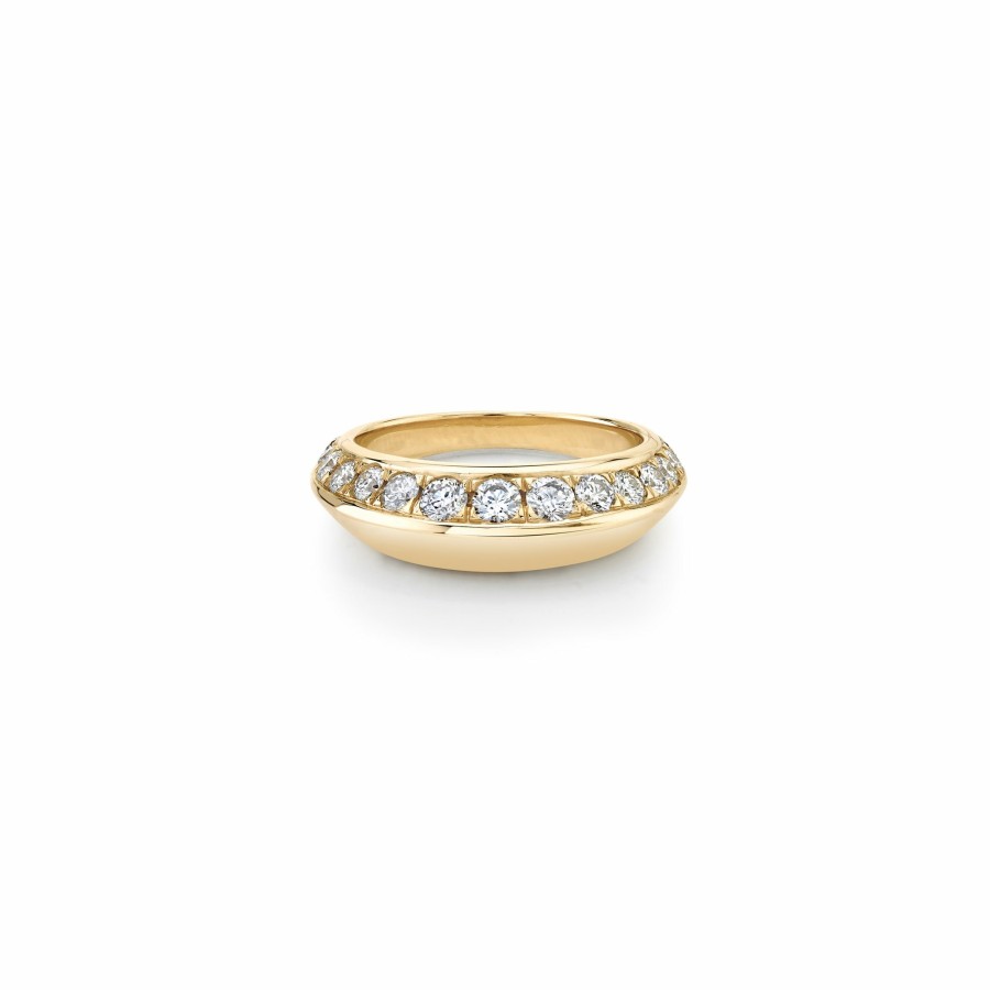 Rings Lizzie Mandler | Pave Crescent Ring