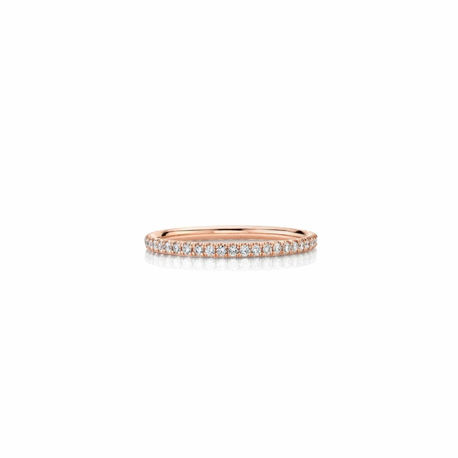 Rings Lizzie Mandler | 1.5Mm U Set Pave Eternity Band