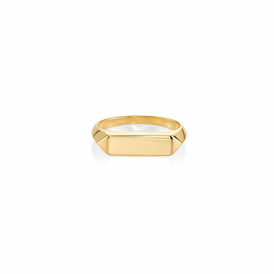 Rings Lizzie Mandler | Basic Wide Chevron Band