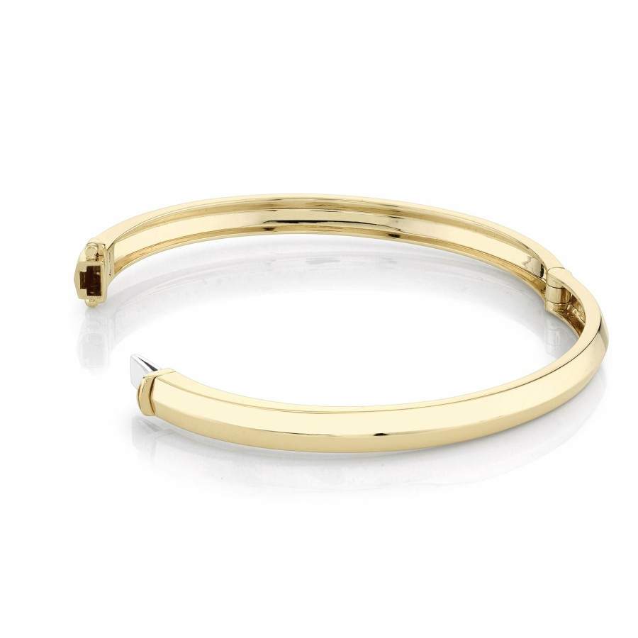 Bracelets Lizzie Mandler | Knife Edge Hinged Bangle