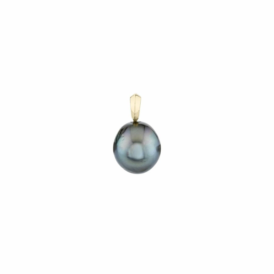 Ready To Ship Lizzie Mandler | Black Baroque Pearl Charm