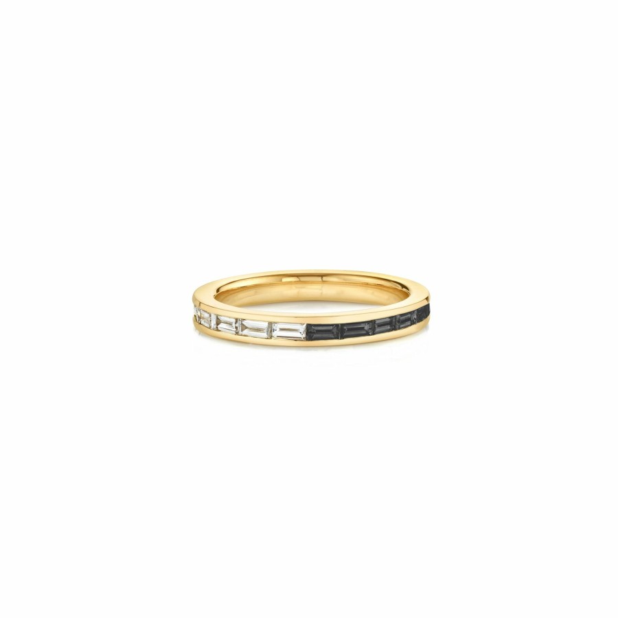 Ready To Ship Lizzie Mandler | Othello Baguette Eternity Band Yellow Gold