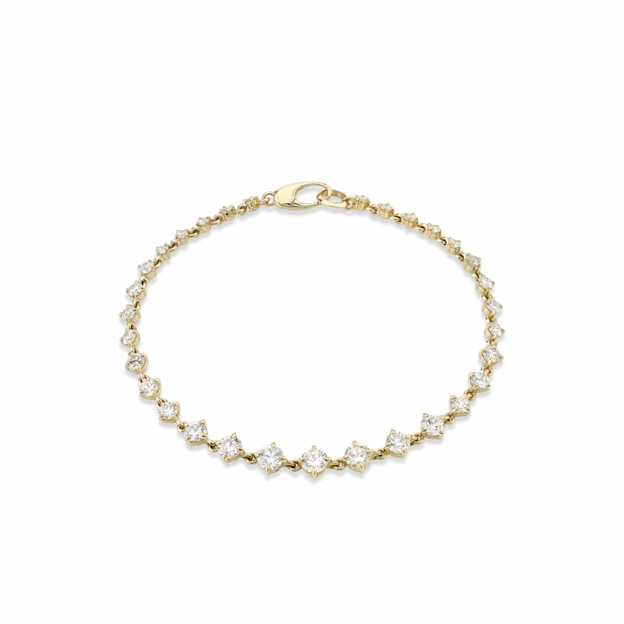 Bracelets Lizzie Mandler | Graduated Eclat Diamond Bracelet