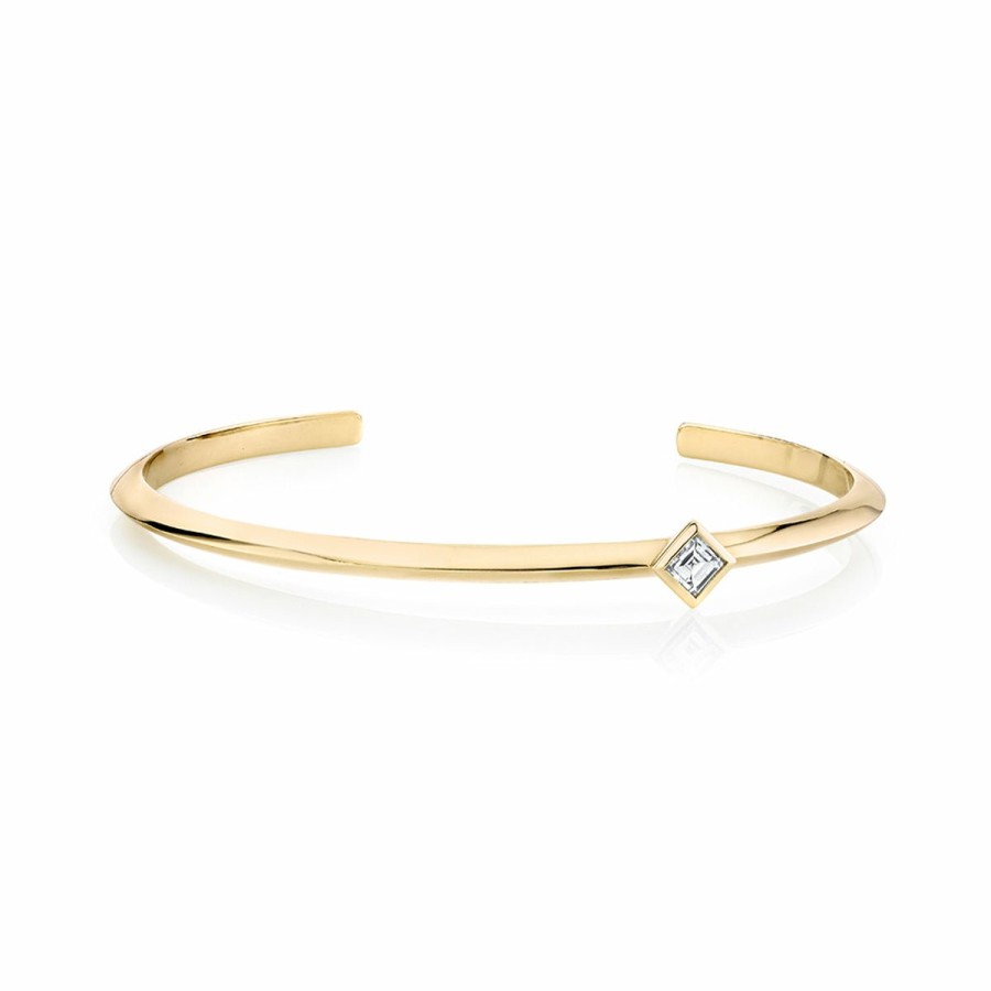 Bracelets Lizzie Mandler | Carre Offset Cuff