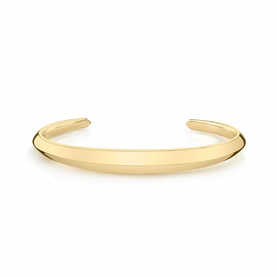 Ready To Ship Lizzie Mandler | Crescent Cuff Yellow Gold