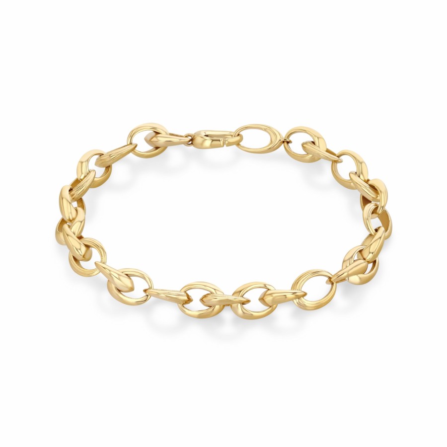 Bracelets Lizzie Mandler | Crescent Link Chain Bracelet